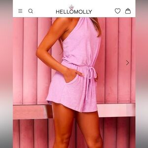 Hello Molly romper BNWT! 
“Realness romper Lilac” size XL